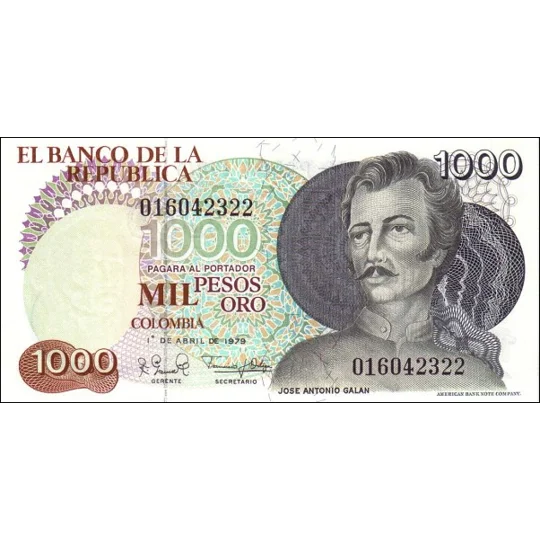 1000 Pesos - 1979 - P421 - B963a - Unc