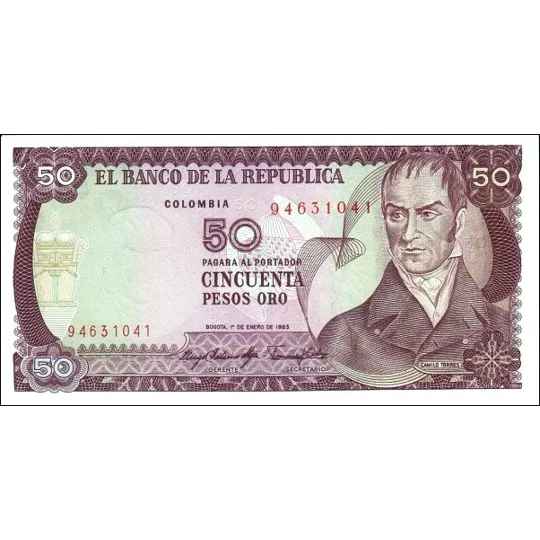 50 pesos - 1983 - P422b - B954c - Unc