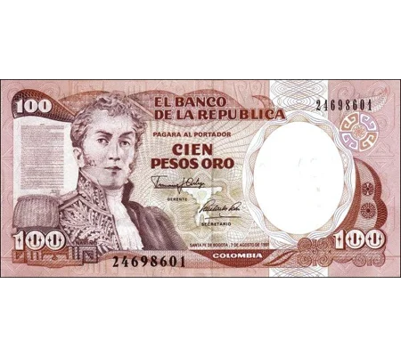 100 pesos - 1991 - P426A - B965d - Unc