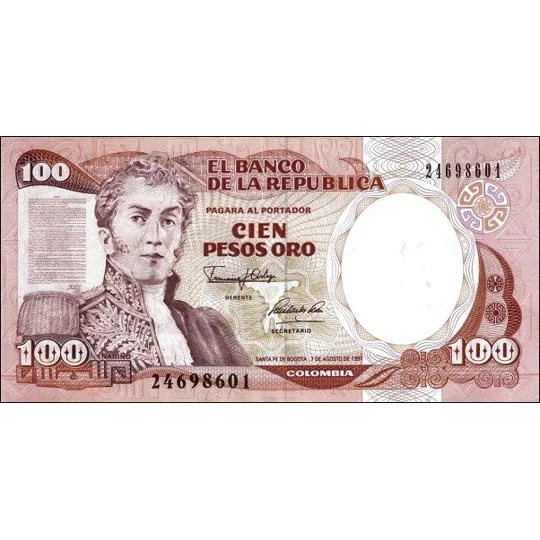 100 pesos - 1991 - P426A - B965d - Unc
