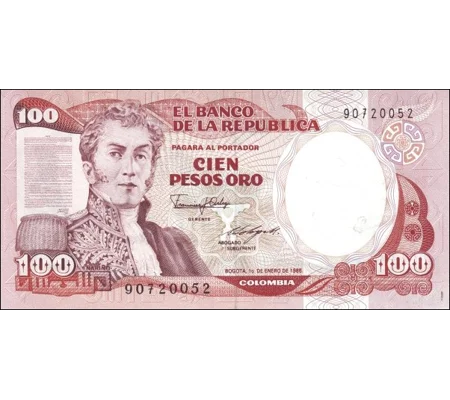 100 pesos - 1986 - P426b - B964d - Unc