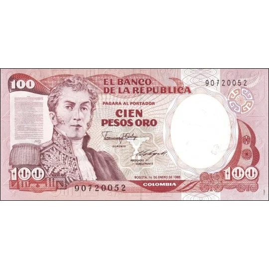 100 pesos - 1986 - P426b - B964d - Unc