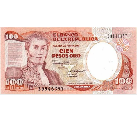 100 pesos - 1989 - P426d - B965a - Unc