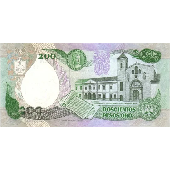 200 pesos - 1987 - P429d - B967f - Unc