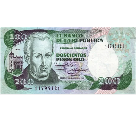 200 pesos - 1-11-1988 - P429d - B967g - Unc