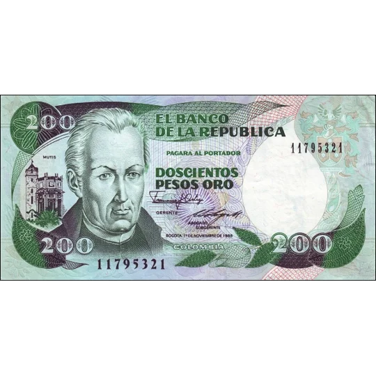 200 pesos - 1-11-1988 - P429d - B967g - Unc
