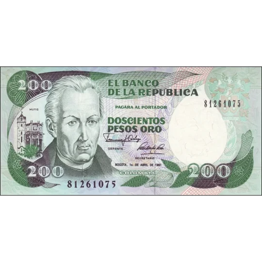 200 pesos - 1991 - P429d - B967k - Unc
