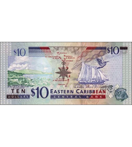 Dominica - 10 Dollars - (2004) - P43d - B227d - Unc