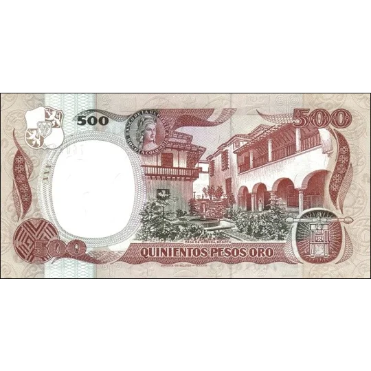 500 pesos - 1990 - P431d - B968i - Unc