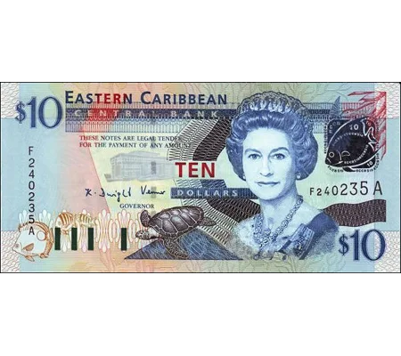 Saint Kitts - 10 Dollars - (2004) - P43k - B227k - Unc