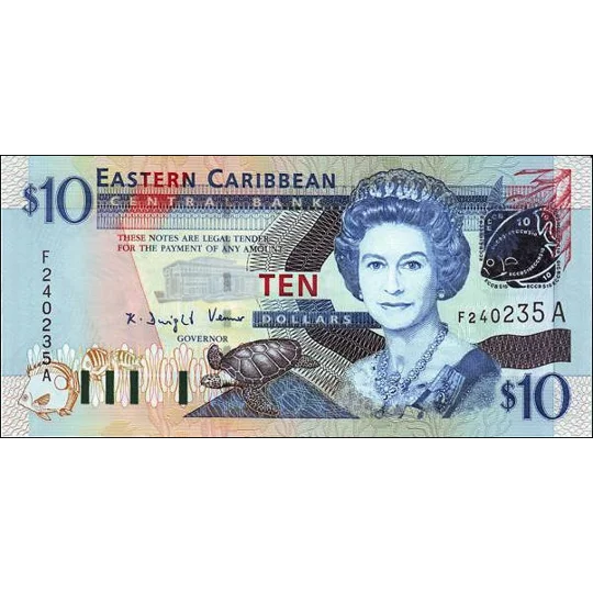 Antigua - 10 Dollars - (2004) - P43a - B227a - Unc