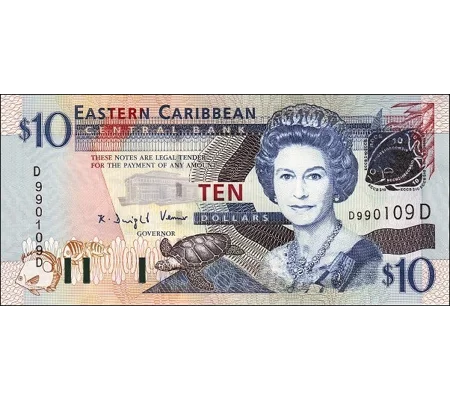Dominica - 10 Dollars - (2004) - P43d - B227d - Unc