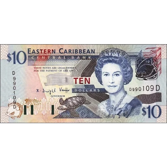 Dominica - 10 Dollars - (2004) - P43d - B227d - Unc