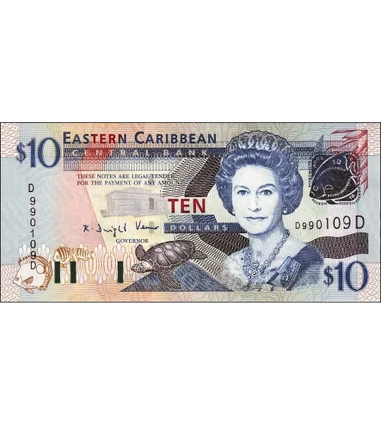 Dominica - 10 Dollars - (2004) - P43d - B227d - Unc