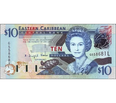 Saint Lucia - 10 Dollars - (2004) - P43L - B227L - Unc