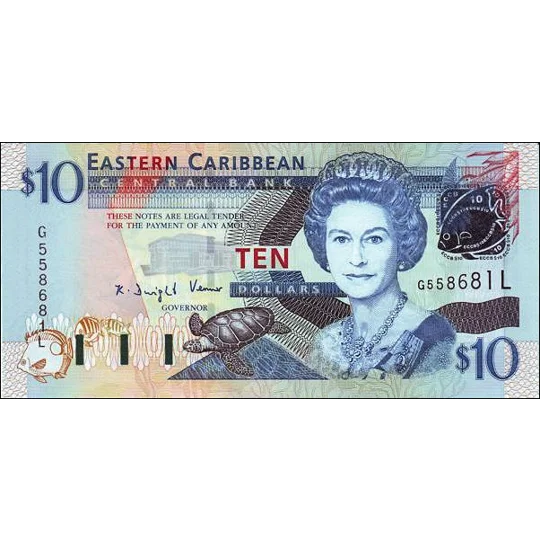 Saint Lucia - 10 Dollars - (2004) - P43L - B227L - Unc