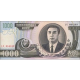 North Korea - 1000 Won - 2002 - P45a-2.. North Korea - 1000 Won - 2002 - P45a-2..