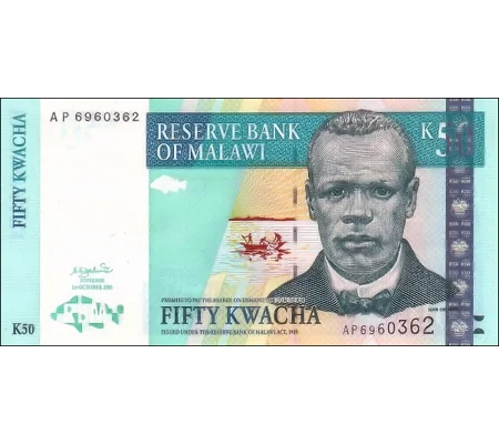 50 Kwacha - 2001 - P45a - B144a - Unc