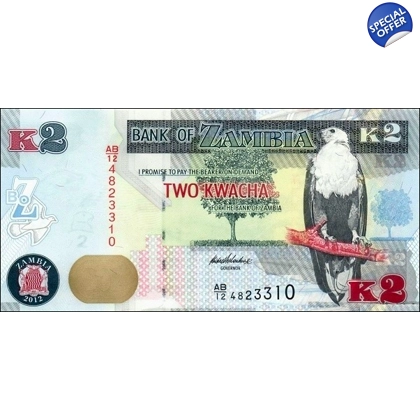 Zambia - 2 Kwacha - 2012 - P49a - B152a