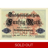 Germany-50 mark-1914-P49b-B123a