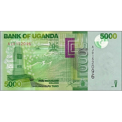 Uganda - 5000 Shillings - 2011 - P51b - B156b