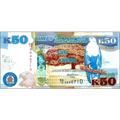 Zambia - 50 Kwacha - 2012 - P53a - B156a