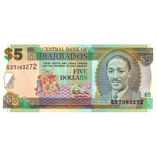 5 dollars - ND(1999) - P55 - B218a - Unc