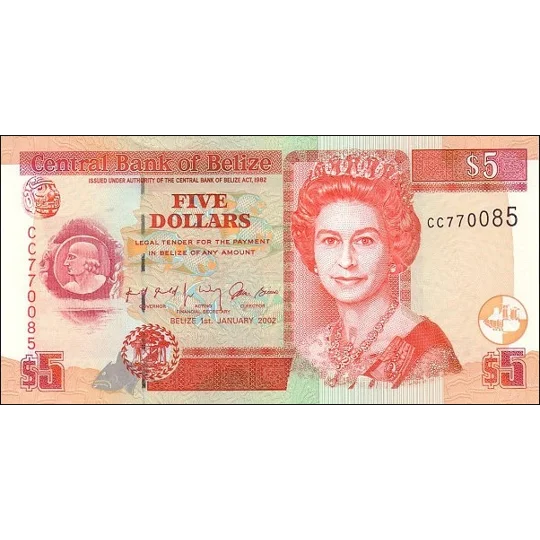 5 Dollars - 2002 - P61c - B319b - Unc