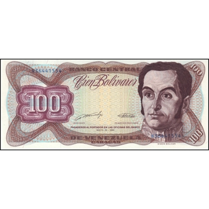 Venezuela - 100 Bolivares - 1990 - P66c - B334j