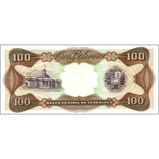 100 Bolivares - 1992 - P66d - B334k - Unc