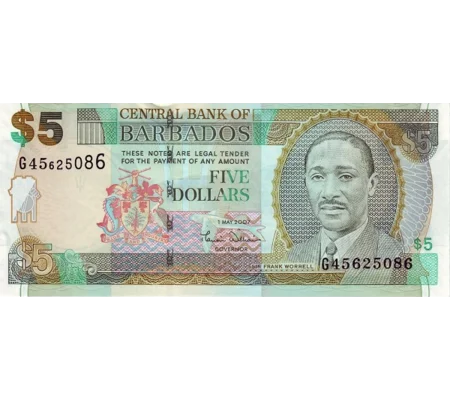 Barbados - 5 dollars - 2007 - P67 - B226a - Unc