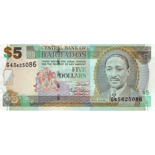 Barbados - 5 dollars - 2007 - P67 - B226a - Unc