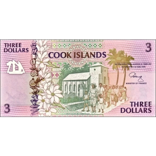 Cook islands - 3 Dollar.. Cook islands - 3 Dollar..