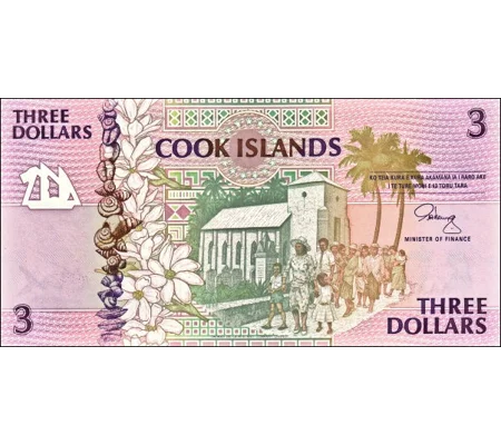 3 Dollars - 1992 - P7 - B107a - Unc