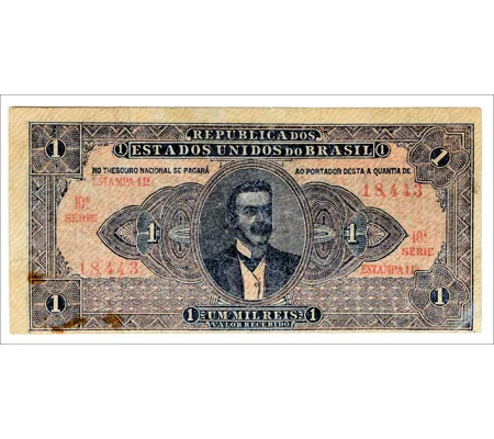 1 mil Reis - ND(1920) - P7 - VF