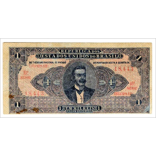 1 mil Reis - ND(1920) - P7 - VF