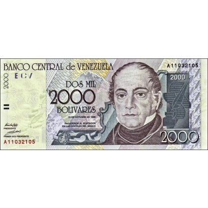 Venezuela - 2000 Bolivares - 1998 - P80 - B351
