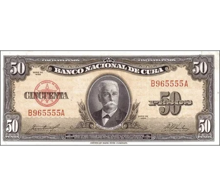 50 pesos - 1958 - P81b - B805b - Unc