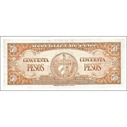 50 pesos - 1958 - P81b - B805b - Unc