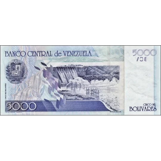 5000 Bolivares - 2004 - P84c - B352 - Unc