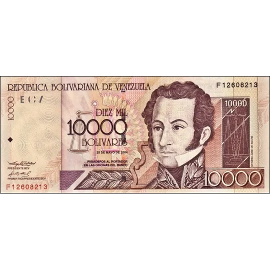 10.000 Bolivares - 2004 - P85d - B353d - Unc