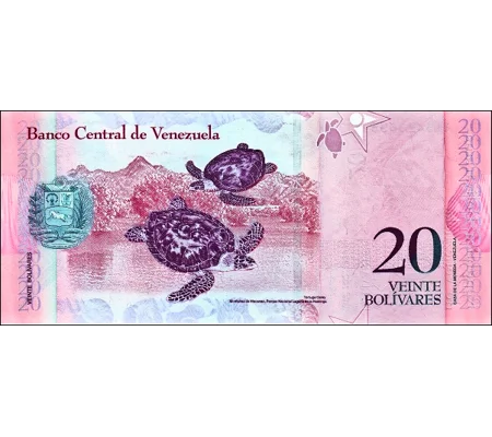 20 bolivares - 2007 - P91a - B361a - Unc