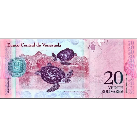 20 bolivares - 2007 - P91a - B361a - Unc