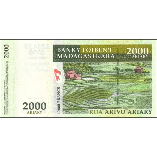 2000 Ariary - 2007 - P93 - B330a - Unc
