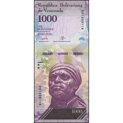 Venezuela - 1.000 bolivares - 2017 - P95b - B365b