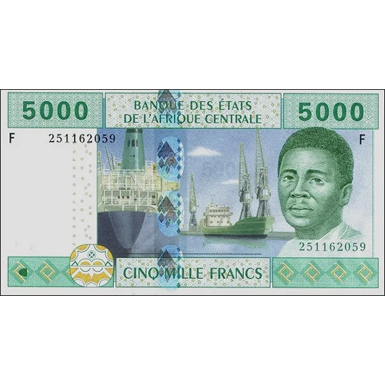 5.000 Francs - 2002 - P509Fa - B109Fa - Unc