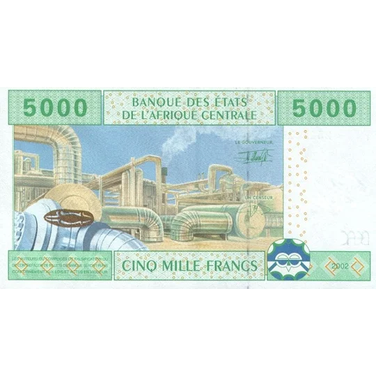 5.000 Francs - 2002 - P509Fa - B109Fa - Unc
