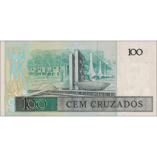 100 Cruzados - 1987 - P211b - B833b - Unc