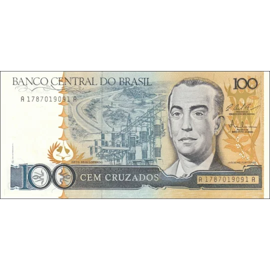 100 Cruzados - P211c - B833c - Unc