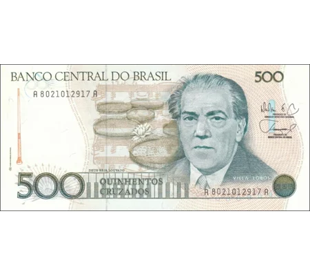500 Cruzados - ND(1987) - P212d - B834d - Unc